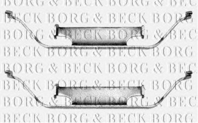 BORG & BECK bbk1013 -  Комплектующие, колодки дискового тормоза